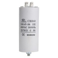 Štartovací kondenzátor 100uF 450V konektory samec, vysoká prevádzková stabilita Štartovací kondenzátor 100uF 450V konektory samec, vysoká prevádzková stabilita