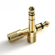 Adaptér x2 audio mini jack 3,5 mm veľký jack 6,35 mm Adaptér x2 audio mini jack 3,5 mm veľký jack 6,35 mm