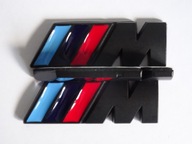 2x logo BMW MPOWER na blatníku, 45x15 mm, čierne