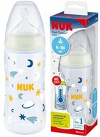 NUK fľaša NIGHT 300ml silikónový cumlík 6-18m M