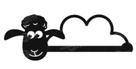 Nástenný vešiak Sheep_Ram 64 cm Oblečenie/Kľúče Nástenný vešiak Sheep_Ram 64 cm Oblečenie/Kľúče
