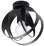 STROPNÉ SVIETIDLO Stropné svietidlo TULOS čierne STEEL E27 SOLLUX STROPNÉ SVIETIDLO Stropné svietidlo TULOS čierne STEEL E27 SOLLUX