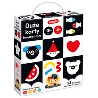 CzuCzu Veľké kontrastné karty pre deti 0-3m+