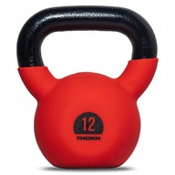 Thorn + Fit 12kg liatinový kettlebell s pogumovaným povrchom