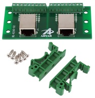 Univerzálna doska so zásuvkami RJ45 na DIN lištu Univerzálna doska so zásuvkami RJ45 na DIN lištu