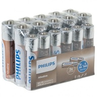 Sada 16 ks alkalických batérií Philips. Sada 16 ks alkalických batérií Philips.