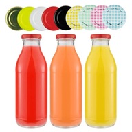 45x KUBUŚ 500ml sklenené fľaše na džús 0,5l 45x KUBUŚ 500ml sklenené fľaše na džús 0,5l