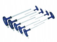 UHLOVÉ SKRUTKOVAČE TORX S OTVOROM 9 kusov T10- T50 UHLOVÉ SKRUTKOVAČE TORX S OTVOROM 9 kusov T10- T50