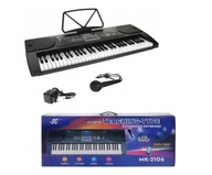 Veľká organová klávesnica Klavír na učenie 61 mikrofón