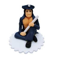 Cukrová figúrka torta POLICAJT Slepačia párty Cukrová figúrka torta POLICAJT Slepačia párty