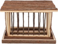 Paśnik, drevo, 40 x 22 x 30 cm, so strechou Paśnik, drevo, 40 x 22 x 30 cm, so strechou
