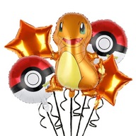 Sada fóliových balónov s narodeninami Pokémona, 5 ks Sada fóliových balónov s narodeninami Pokémona, 5 ks