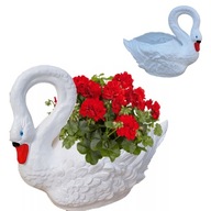 SWAN Záhradná figúrka Dekoračný kvetináč Vonkajší obal na kvety SWAN Záhradná figúrka Dekoračný kvetináč Vonkajší obal na kvety