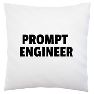 Prompt Engineer ChatGPT AI Pillow White