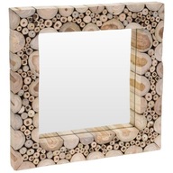 Nástenné zrkadlo v drevenom ráme