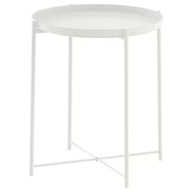 IKEA GLADOM Stôl s podnosom, BIELY kov 45x53 cm IKEA GLADOM Stôl s podnosom, BIELY kov 45x53 cm