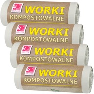 KOMPOSTOVATEĽNÉ biologicky rozložiteľné vrecia na odpad 35L KOMPOSTOVATEĽNÉ biologicky rozložiteľné vrecia na odpad 35L