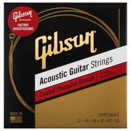 Gibson SAG CPB11 potiahnutý fosforovým bronzom 11-52 ultra ľahké gitarové struny Gibson SAG CPB11 potiahnutý fosforovým bronzom 11-52 ultra ľahké gitarové struny