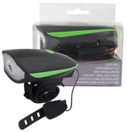 BICYKEL PREDNÁ LAMPA, LED SVETLO, ZVON BICYKEL PREDNÁ LAMPA, LED SVETLO, ZVON