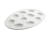 Stojan na vajíčka, podnos, tanier na 10 vajec PORCELÁN Stojan na vajíčka, podnos, tanier na 10 vajec PORCELÁN
