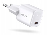 Aukey PA-B1 USB-C 20W nástenná nabíjačka, biela Aukey PA-B1 USB-C 20W nástenná nabíjačka, biela