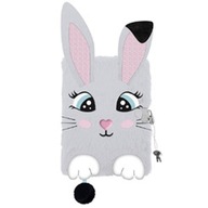 Diár s visiacim zámkom 3D A5/96k włochacz RABBIT 7733 Diár s visiacim zámkom 3D A5/96k włochacz RABBIT 7733