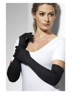 DLHÉ ČIERNE RUKAVICE, ELEGANTNÉ RETRO RUKAVICE DLHÉ ČIERNE RUKAVICE, ELEGANTNÉ RETRO RUKAVICE