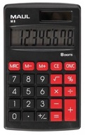 MAUL Vrecková kalkulačka, 8-miestne M8, ČIERNA