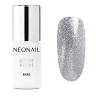 Neonail Glitter Effect Base Silver Twinkle pre hybridné laky na nechty 7.2 Neonail Glitter Effect Base Silver Twinkle pre hybridné laky na nechty 7.2