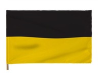 Vlajka KASHUBIAN 110x70 cm Čierno-žltá PREMIUM