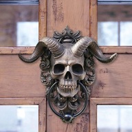 Nástenná dekorácia s hororovou hlavou Satanovej lebky