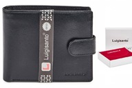LUIGISANTO PÁNSKA RFID kožená peňaženka čierna LUIGISANTO PÁNSKA RFID kožená peňaženka čierna
