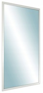 rámové zrkadlo 90x50 Moderný úzky biely rám