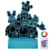 FNAF Five Nights at Freddy's LED Desk Nočná lampa pre deti + diaľkové ovládanie FNAF Five Nights at Freddy's LED Desk Nočná lampa pre deti + diaľkové ovládanie