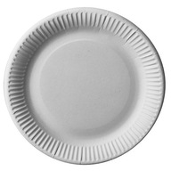 Papierový tanier 23 cm biely