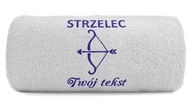Darčeková osuška Strelec + text 70x140