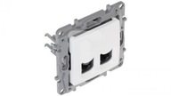 NILOE Dvojitá počítačová zásuvka 2x RJ45 kat NILOE Dvojitá počítačová zásuvka 2x RJ45 kat