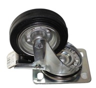 KOLESO KOVOVÉ GUMOVÉ FI 100 MM RIADENIE S BRZDOU (15H) KOLESO KOVOVÉ GUMOVÉ FI 100 MM RIADENIE S BRZDOU (15H)