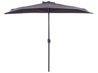 Okrúhly dáždnik 270 cm sivý