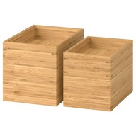 Bambusové kúpeľňové boxy IKEA DRAGAN, 2 ks