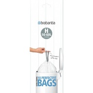 Plastové VRECKÁ NA ODPAD, BIELY odpad, S PÁSKOU, 60l Plastové VRECKÁ NA ODPAD, BIELY odpad, S PÁSKOU, 60l