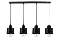 LED lustrové závesné stropné svietidlo 4x E27 čierne LED lustrové závesné stropné svietidlo 4x E27 čierne