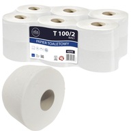 Toaletný papier JUMBO dvojvrstvový, 12 kotúčov x 90 m, biela celulóza, Ellis Toaletný papier JUMBO dvojvrstvový, 12 kotúčov x 90 m, biela celulóza, Ellis