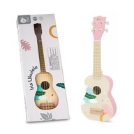 Drevená detská gitara na ukulele CLASSIC WORLD ružová