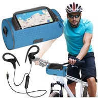 Taška na bicykel, taška cez rameno + slúchadlá s mikrofónom za uchom Taška na bicykel, taška cez rameno + slúchadlá s mikrofónom za uchom