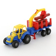 Traktor Polesie Majster s prívesom na drevo Traktor Polesie Majster s prívesom na drevo
