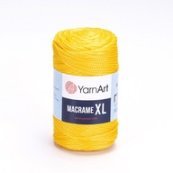 Yarnart makrame xl 3mm 142 / žltý reťazec Yarnart makrame xl 3mm 142 / žltý reťazec
