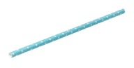 Papierové slamky modré, biele bodky 200x6 mm Papierové slamky modré, biele bodky 200x6 mm