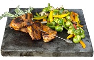NATURAL čierny kameň na steaky, GRIL na pizzu 15x20 3v1 NATURAL čierny kameň na steaky, GRIL na pizzu 15x20 3v1