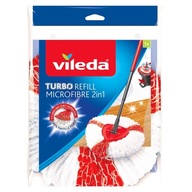 Náhradná vložka VILEDA do rotačného mopu Turbo 2v1, biela a červená Náhradná vložka VILEDA do rotačného mopu Turbo 2v1, biela a červená